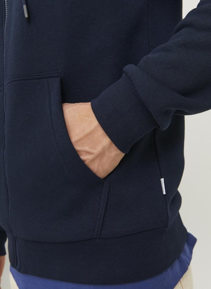 JACK & JONES Casual Logo Zip Hoodie - Image 3